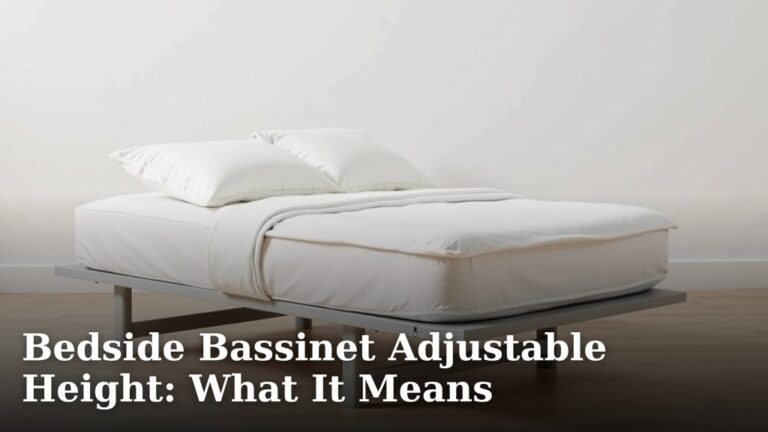 Bedside Bassinet Adjustable Height: What It Means