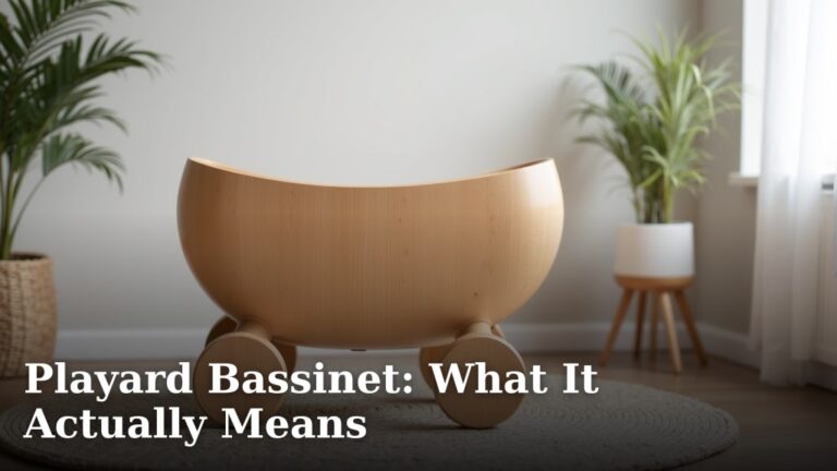 Playard Bassinet: What It Actually Means
